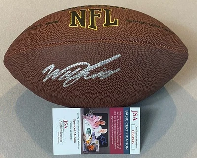 TENNESSEE TITANS WILL LEVIS AUTOGRAPH WILSON NFL SUPER GRIP FOOTBALL JSA CB64945 - Image 1 of 3