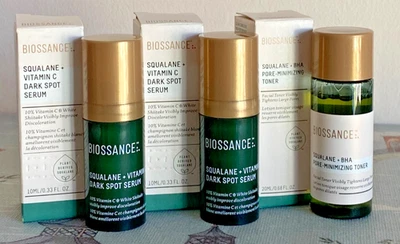 Biossance Bundle 2 x Dark Spot Serum + Toner Minis NWB Unused Worth £47 - image 1 of 4
