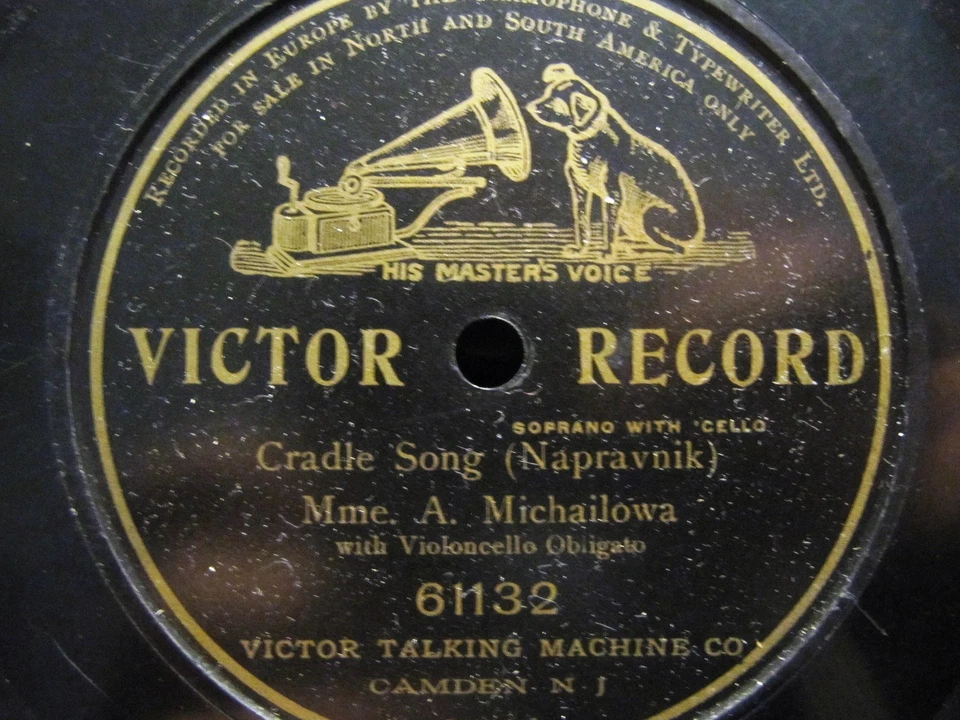 1905 Russian G&T Evgeni Wolf Israel CELLO Maria Michailowa NAPRAVNIK CRADLE SONG - Image 1 of 1
