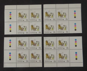 Australia 1988 Living Together - Commerce 20c (MNH) Four corner blocks - Picture 1 of 1