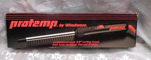 Vtg PROTEMP WINDMERE Professional-Style 3/8 Skinny Curling Brush PT-SMCB / 890 - Picture 1 of 4
