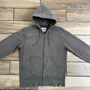 American Giant Mens Hoodie Heavyweight Cotton Full Zip Gray Size Small - Picture 1 of 18