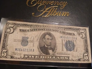 $5 Series 1934 C Silver Certificate #06492118A - Picture 1 of 6