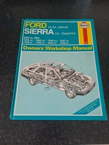 Ford Sierra MK1 MK2 haynes Workshop Manual Includes Sapphire, Free Postage - Picture 1 of 4