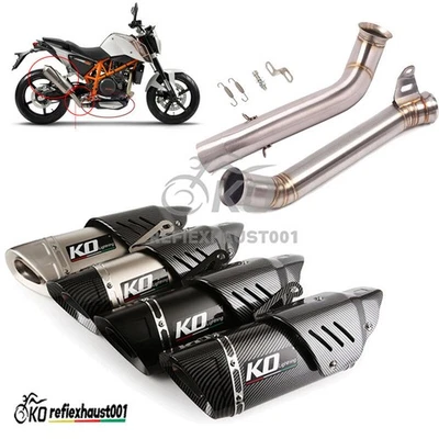 Silenciador deslizante de tubo de escape de motocicleta modificado para Duke 690 2012-2018 Foto 1 de 4