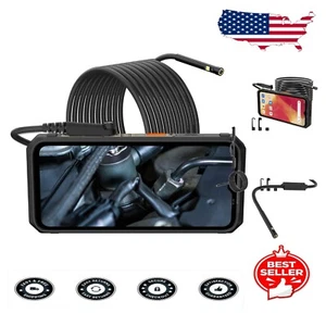 Rugged Waterproof Endoscope with 7 LED Lights - Ideal for Hard-to-Reach Areas - Picture 1 of 9