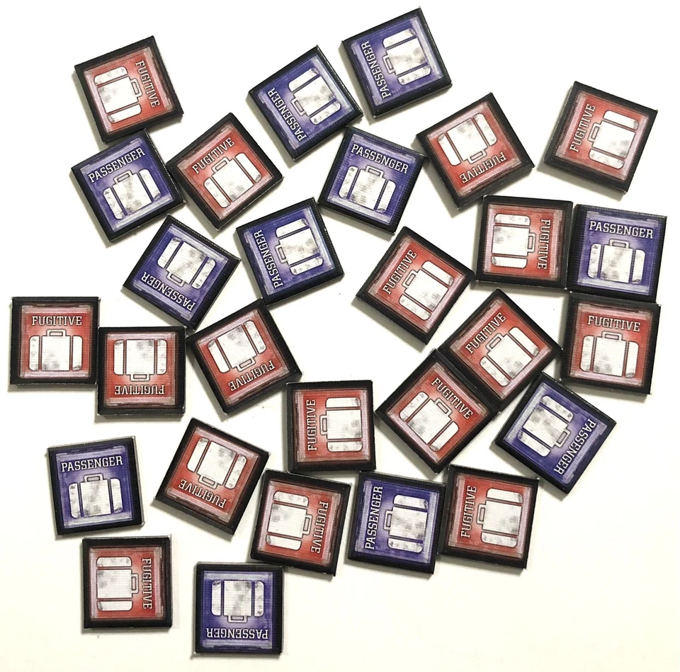 Firefly Game Gale Force Nine Replacement Part - Passenger Fugitive Tokens EUC - Image 1 of 1