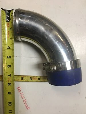 3-дюймовый алюминиевый интеркулер 90 градусов с муфтой и зажимом  - Изображение 1 из 3