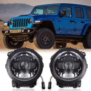 2X LED Headlight Headlamps For Jeep Wrangler JL 2018-2024 Gladiator JT 2020-2024 - Picture 1 of 5