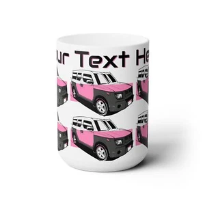 "Personalized" Element/ Pink and black Honda Element Ceramic Mug 15oz - Picture 1 of 5