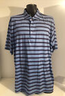 Oliver Ridley Men?S Extra Large Blue And Pink Striped Polo Shirt