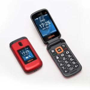 Unlocked 4G Flip Mobile Phone V909T Dual Screen Big Buttons SOS Volte For Elder - Picture 1 of 12