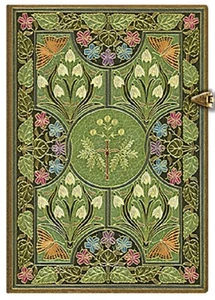 New Paperblanks Grande Unlined 8.25 x11.75"gift POETRY IN BLOOM Green Sketchbook - Picture 1 of 6