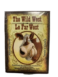Rivers Edge The Wild West Humorous Western Fine Art Playing Cards New - Picture 1 of 2