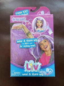 LIV DOLL WEAR AND SHARE LAVENDER PURPLE WIG FOR GIRLS AND STYLING HEAD - Picture 1 of 6