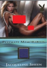 2018 Playboy's Barefoot Beauties JACQUELINE SHEEN Playmate Memorabilia Card
