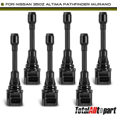 6x Bobinas de Ignição para INFINITI EX35 2008-2012 G35 Nissan Altima 07-18 Pathfinder - Imagem 1 de 4