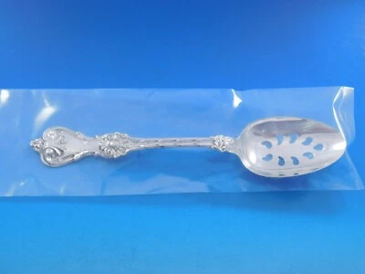 Cuchara para servir King Edward by Whiting de plata esterlina Pcd 9 agujeros personalizada 8 1/2" Foto 1 de 4