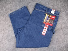 Wrangler Riggs Jeans Mens 56x30 Blue Denim Carpenter Pants Work Big & Tall NWT