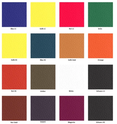 FURNITURE CLINIC Leder Farben Set - 16 Basisfarben zum mischen