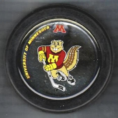 MINNESOTA GOLDEN GOPHERS 2008-2009 Skating GOLDY Domed PUCK - #DL_very LAST1 Cover