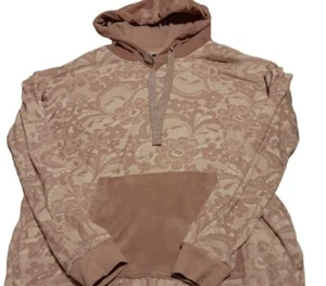 Simply Vera Wang Damen Medium Velour Hoodie Sweatshirt weich Reißverschluss Lounge Top - Bild 1 von 5