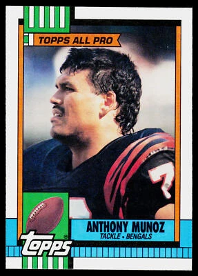 Anthony Munoz, 1990 Topps, #278, Cincinnati Bengals, - Image 1 of 2