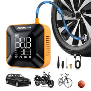 AUXBEAM Portable Car Tire Inflator Air Compressor Pump For Pickup Motorcycle Kit - Picture 1 of 12