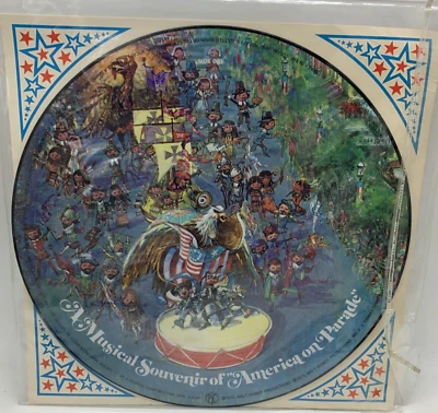 Disneyland LP-Picture Disc-A Musical Souvenir of "America on Parade"-1975-VG+ - Image 1 of 4