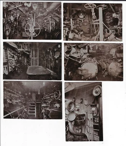 6 postales alemanas interiores de supersubmarinos RPPC The Deutschland p2227 - Imagen 1 de 2