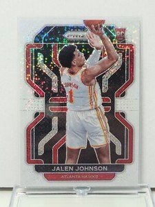 2021-22 Prizm Jalen Johnson RC White Sparkle Exclusive Rare SSP 