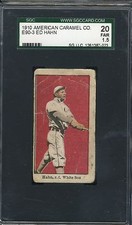 1910 E90-3 American Caramel - Ed Hahn - SGC 20 Fair - White Sox