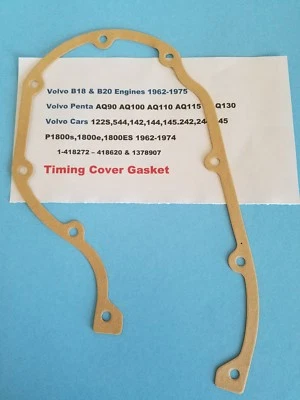 Volvo B18 & B20 - B30 - AQ130 - 142 - 144 - 145 - 544 1800 Timing Cover Gasket - Image 1 of 4