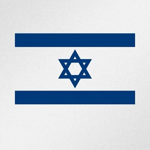 Flag of Israel Star of David Car Laptop Motorbike Vinyl Decal Sticker (ia) - Bild 1 von 9
