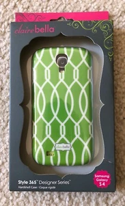 Claire Bella Style 365 Hardshell Case For Samsung Galaxy S4 Green White Pattern - Picture 1 of 2