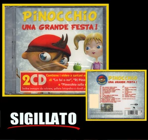 PINOCCHIO " UNA GRANDE FESTA " DOPPIO CD SIGILLATO PRIMA EDIZIONE EMI ITALIANA - Foto 1 di 1