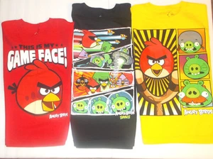 Angry Birds Boys T-Shirts Yellow, Red or Black Sizes 10-12 , 14-16 NWT - Picture 1 of 4