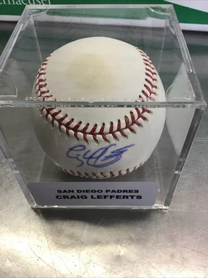 Craig Lefferts MLB BASEBALL Autographed San Diego Padres ￼ - Image 1 of 3