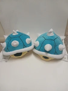 Nintendo Super Mario Kart Peluche Conchiglia Blu 14" Nuovo Con Etichette Spedizione Veloce Lotto O2!! - Foto 1 di 6