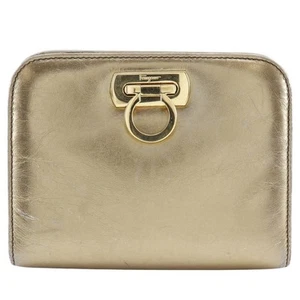 Salvatore Ferragamo Gold Pony-Style Calfskin Shopper Bag Authentic - Picture 1 of 15