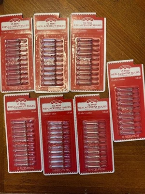 70 Pieces Mini Christmas 3.5 Volt Clear Replacement Light Bulbs Christmas Trees - Image 1 of 2