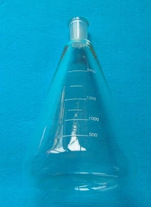 3000ml 24/29 Glass Erlenmeyer Flask 3 Litre Conical Vessel Laboratory Glassware - Picture 1 of 3