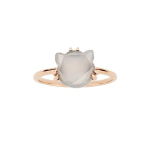 [Oficial] [VIH Vendome Aoyama] Anillo K10 oro rosa gato gris piedra lunar GJAR032313 - Imagen 1 de 4