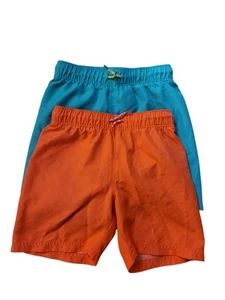 Old Navy Swim Shorts Boys Size 4T 2 Pair Of Old Navy Swimming Trunks For Boys - Picture 1 of 10