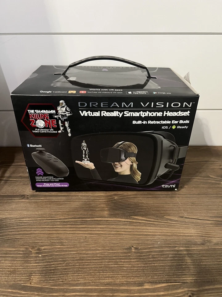 Tzumi Dream Vision Realidad Virtual Smartphone Auriculares Incorporados ¡NUEVO! Foto 1 de 1