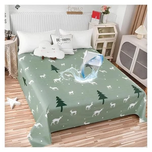 Waterproof Bed Sheet Flat Sheets Lightweight, Mattress Protector Sheet Bed Co... - Picture 1 of 7