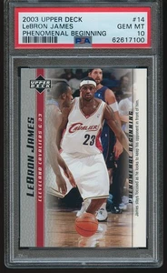 LeBron James 2003-04 Phenomenal Beginning Box Set #14 PSA 10 GEM Mint Rookie RC - Picture 1 of 2