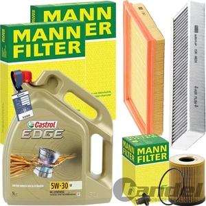 MANN INSPEKTIONSPAKET+CASTROL 5W30 MOTORÖL passend für MINI R50 R52 R53 COOPER S - Bild 1 von 9