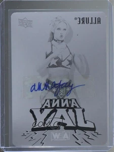 Placa de impresión 2024 Upper Deck Allure AEW negra logro 1/1 Anna Jay #4 automática - Imagen 1 de 3