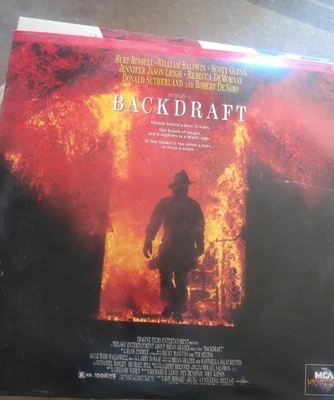 Backdraft Laserdisc 1991 MCA Universal 2 Disc Set A Ron Howard Film VG Condition - Image 1 of 3